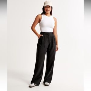 Abercrombie & Fitch Curve Love Sloan Tailored Pant Size 28/6 Black